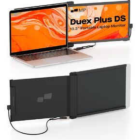 New Mobile Pixels Duex Plus DS Laptop Screen Extender, 13.3" FHD 1080P IPS Portable Monitor, Auto Rotation USB Type-C/HDMI Plug and Play Laptop Monitor, Windows/Mac/Android/Switch Compatible
