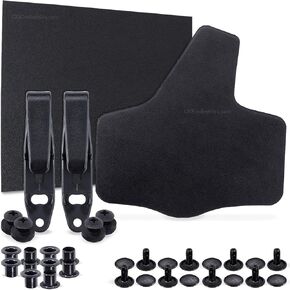 DIY Hybrid Holster Making Kit - KYDEX - Cowhide Leather Backer - (8-9oz) - (Fits Belts Up to 1.50 inches) - Inside-The-Waistband/IWB Holster Design