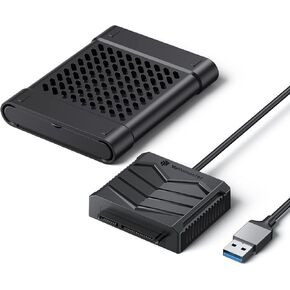 Yottamaster SATA to USB Cable, USB3.0 to SATA III Hard Drive Adapter Cable with 2.5" Silicone Protective Case for 2.5 Inch HDD/SSD Support UASP, 0.98FT [U3A-B-03]