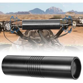 KEMIMOTO Motorcycle Speaker, ATV Motorcycle Stereo Speaker, Waterproof Motorcycle Radio Sound Bar 0.7-1 in, 60 Watts Max Built-in Amplifier, AUX in, USB, Bluetooth-Compatible, FM Radio, Black