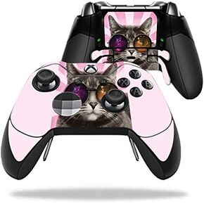 MightySkins Skin Compatible with Microsoft Xbox One Elite Controller - Galaxy Cat | Protective, Durable, and Unique Vinyl Decal wrap Cover | Easy to Apply, Remove, and Change Styles | Made in The USA