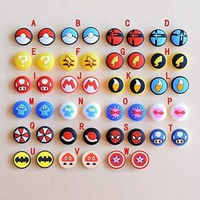 Silicone Analog Thumb Grip Stick Set Joystick Cap Thumbstick Cover Caps for Nintendo Switch NS Switch Lite Console Joy-Con Controller Thumbsticks Cap (B)