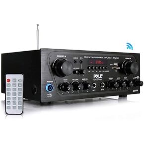 PYLE Home PTA24BT 250 واط مضغوط بلوتوث الصوت الاستنيو ستيريو مع راديو FM