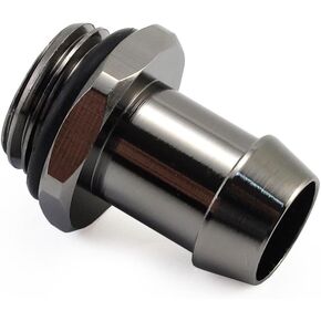 XSPC G1/4" to 3/8" Barb Fitting for Soft Tubing, Black Chrome