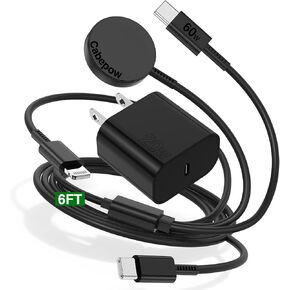 3 in 1 Apple Watch Charger,iPhone Watch Charger,iWatch Charger USB C Fast Multi Charging Cable 6FT with 20W Charger Block for iWatch Ultra 2/SE/Series 10/9/8/7/6/5/4/3,iPhone 16 15 14 Pro Max-Black