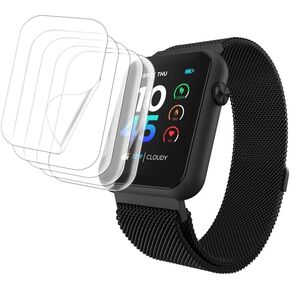 [5 Pack] Screen Protector Compatible for iTouch Air 4 Smartwatch 41mm, Case Friendly HD Clear Anti-Scratch Bubble Free PET Film for iTouch Air 4 Smartwatch 41mm Jillian Michaels Edition