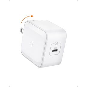 USB C Charger, Spigen 30W USB-C Power Adapter, GaN II Compact & Foldable Fast Charging for MacBook Air iPhone 15 Pro Max Plus 14 Mini iPad Air M2 Pro M4 Galaxy S23 Ultra Plus Note 20 Pixel 8a 8 Fold