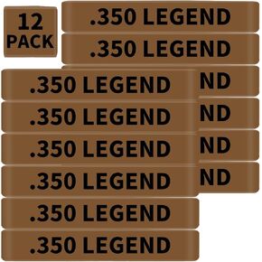 12 Pack Miaozhun .350 LEGEND Magazine Marking Bands 350 LEGEND Magazine Caliber Identification(Coyote Brown-Black)