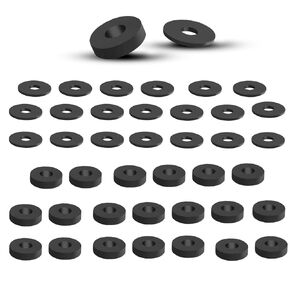 Holster Making Washers,20 Pack Black EPDM Rubber Bushing for Attachment Mounting Posts, Holster Retention Spacer, Kydex Holster Attachment Washers