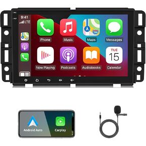 Car Stereo Upgrade for Chevrolet GMC Buick 2007-2013, Android 13 Wireless CarPlay Stereo Screen Compatible with Apple CarPlay Android Auto, 8" Touchscreen Car Radio Support Navigation SWC Bluetooth
