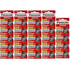 24 Panasonic CR2032 Batteries Lithium cr-2032 3V Coin Cell 4 Packs of 6 Batteries