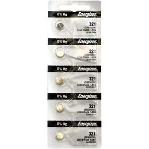 Energizer 321 SR616SW Silver Oxide, 5 Count (Pack of 1)