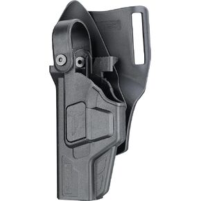 Level III Duty Holster for Glock 17 Gen 5 / Glock 17 22 31 Gen 1-4 / Glock 19 23 32 Gen 1-5 - Drop Leg Platform Holster/Low Ride Belt Loop Holster - Right/Left Handed Options