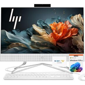 HP 22 inch All-in-One Desktop PC • 32GB RAM • 1TB PCIe SSD • FHD Display • Intel Celeron Processor • WiFi • Webcam • RJ-45 • HDMI • Keyboard & Mouse • Win 11 Pro • WOWPC Recovery USB