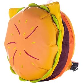 Cheeseburger Backpack Multi-Compartment, Universe Hamburger Backpack Burger Backpack Daypack