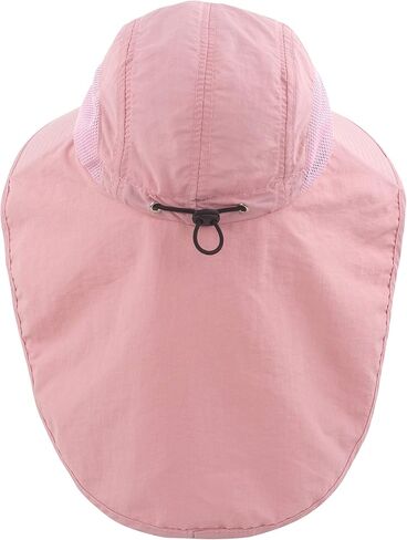 Muryobao Kids Girls Boy Summer Sun Hat UV Protection UPF50+ HATS MESH MESH DIVER CAP لصيد الأسماك الشاطئ مع رفرف الرقبة in Kuwait