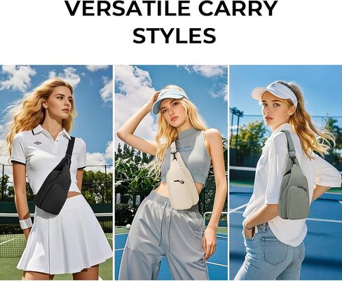 Crossbody Bags for Women, Lightweight Sling Bag for Women with Adjustable Straps Water Resistant Trendy Small Sling Backpack for Travel Short Hiking Leisure, Black in Kuwait