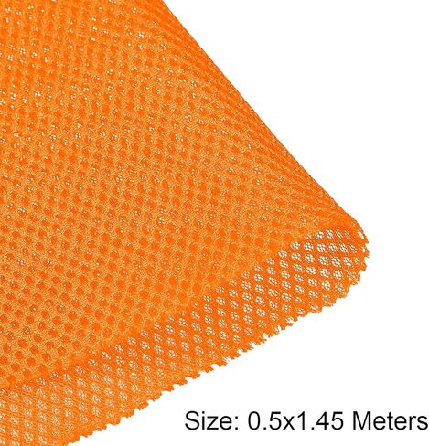 uxcell Bright Orange Speaker Mesh Grill Stereo Fabric Dustproof 0.5x1.45M 20 x 57 inch in Saudi Arabia