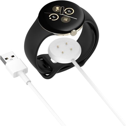 أبيض متوافق مع Google Pixel Watch 2 شاحن ، واستبدال USB شحن الكابلات Dock Stand for Pixel Watch 2 ساعة ذكية ، وكابلات الساعات الذكية وشواحن ، وملحقات الساعات الذكية in Kuwait