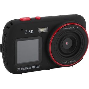 Digital Camera, HD 2.5K Vlogging Camera for YouTube 72MP Camera with 16X Zoom, Compact Small Camera with 32GB Memory Card