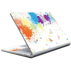 MightySkins Skin Compatible with Microsoft Surface Book 2 15" (2018) - Splash of Color | Protective, Durable, and Unique Vinyl wrap Cover | Easy to Apply, Remove, and Change Styles | Made in The USA