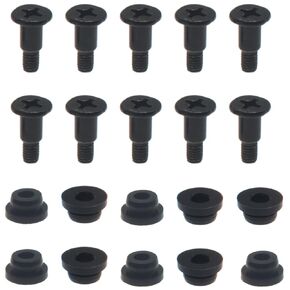 10 Pcs 3.5 Inch Hard Disk Drive Shock Absorbing Screws PC Hard Disk Drive Mounting Accessories with Shock Absorption Rubber Washer for HDD SSD