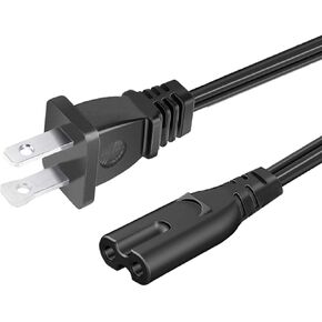 Power Cord Replacement for Samsung Sound Tower MX-ST90B MX-ST40B MX-ST50B MXT40 MX-T40 MX-T40/ZA MXT50 MX-T50 MX-T50/ZA MXT70 MX-T70 MX-T70/ZA Speaker 8.2ft 2 Prong AC Power Cord Cable