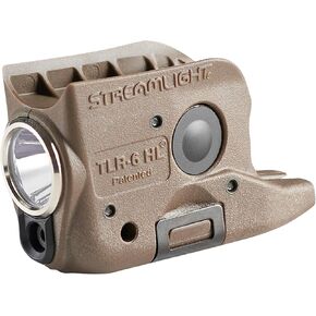 Streamlight 69341 TLR-6 HL 300-Lumen Rechargeable Tactical Weapon Light with Integrated Red Laser Designed Exclusively and Solely for Glock 42/43/43X/48 (No Rail or MOS), Flat Dark Earth Brown