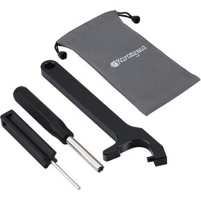 Glock Tool kit 3pcs,with Front Sight Tool,Magazine Disassembly Tool,Pin Punch Tool&Tool Cloth Bag,for Glock 17 19 19X 22 26 27 43 43X disassembly Tools.