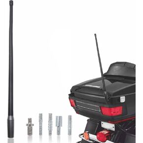 Anina 1-Pack 13 Inch Antenna Mast for 1998-2022 Harley Davidson Motorcycle Aerial Antenna for FM/AM Radio Signal Reception Car Wash Proof - Durable Flexible Rubber