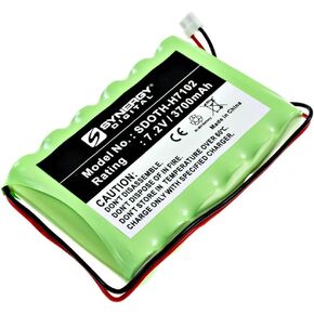 Synergy Digital Alarm System Battery, Compatible with Honeywell 300-03866 Alarm System, (Ni-MH, 7.2V, 3700mAh) Ultra High Capacity, Replacement for Honeywell 300-03866 Battery