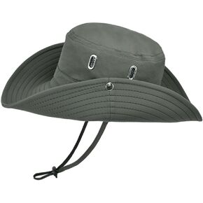 Fishing Hat for Men Women, Wide Brim Summer Safari Hat, UDF 50+ UV Protection Sun Hats, Bucket Hiking Beach Hat