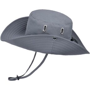 Fishing Hat for Men Women, Wide Brim Summer Safari Hat, UDF 50+ UV Protection Sun Hats, Bucket Hiking Beach Hat in Kuwait