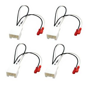 4 Pack 72-5602 Car Replacement Door Speaker Wiring Harness Plug Connector for 2011-2022 Ford F-150 Fusion Escape Focus Bronco Mustang Mondeo MK4 Mazda 2 3 6 CX5 MX5 Miat Cable Plug Speakers Harness
