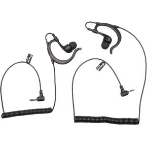 3.5mm Receiver Listen only Surveillance Headset Earpiece with Earhook Audio Kit for Two-Way Radios G Shape Earhook Headset
