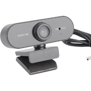 EBTOOLS 2K Full Webcam USB Camera with Built in Microphone, 360 Degree Rotation, Auto Focus Distance, Drive, for Live Broadcast, Net Class, Meeting (Black)