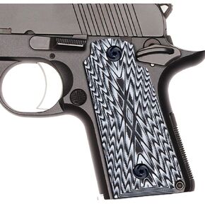 Guuun Kimb Micro Carry 380 ACP G10 Grips with Ambi, Aggressive OPS Crosshatch Texture