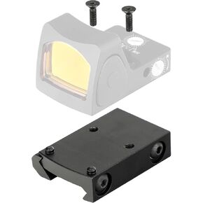 GOTICAL Ruggedized Miniature Red Dot Reflex Low Picatinny Mount for RMR and SRO Adapter Plate Kit Anti Flicker Sealing Plate for Glock