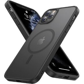 Strong Magnetic Case for iPhone 11 Pro Max，[Compatible with MagSafe] Protective Shockproof Cover Phone Case for iPhone 11 Pro Max 6.5" (Black)