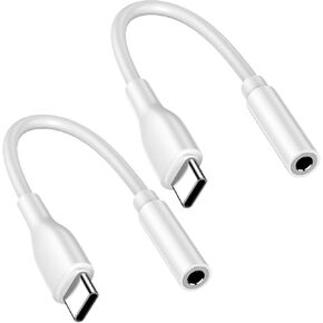 Android Auto Pixel 8a USB-C to 3.5mm Headphone Jack Audio Adapter for Google Pxiel 8pro/7/6/5,USB Type C to 3.5mm Female AUX Dongle Car Cable Mic Jack Adapter Cord Android Phone for Samsung Galaxy S24