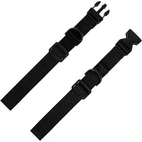Backpack Chest Strap, 2Pcs Adjustable Backpack Sternum Strap Replacement Backpack Waist Strap Sternum Strap Chest Harness with Quick Release Buckle for Fabric Backpack Straps (Black)