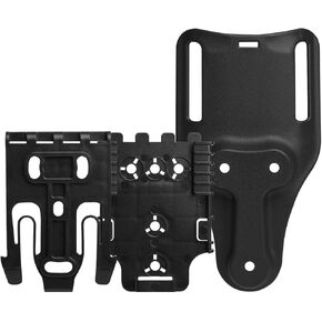 QLS Quick Locking System Kit Included QLS Fork and Receiver Plate with Mid-Ride UBL Universal Belt Loop for Duty Belt Holster