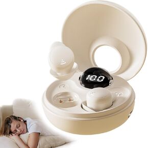 LOBKIN Ear Buds Sleep Headphones Sleep Earbuds for Side Sleepers Wireless Bluetooth 5.3 Mini Invisible Ultra-Light Earphones in Ear Headsets with Mic Noise Blocking Comfortable Fit for Sleep Workout
