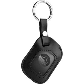 for Tile by Life360 Pro (2024) Case, Microfiber PU Leather Holder Protective case with Key Ring Clip for Tile RE-61011-AP Tile Pro 2024 Bluetooth Android iOS Tracker, 1 Pack (Case Only)