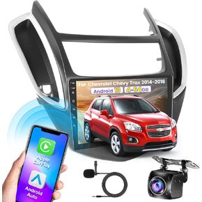 [4G+64G] Android 13 Car Radio for Chevrolet Chevy Trax 2014 2015 2016, Wireless Carplay Android Auto, 9 inch IPS Touch Screen Stereo with GPS, Bluetooth, WiFi, FM Radio+ AHD Backup Camera+MIC in Kuwait