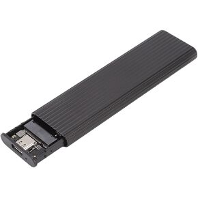 M.2 NVME SATA SSD Enclosure Adapter with Aluminum Shell for SSD Size 2242 2260 2280 and USB C 3.1 Interface