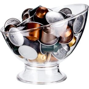 MOLFUJ Coffee Pods Holder Plastic, Coffee Pod Storage Compatible with Nespresso Vertuo Pods, Small K Cup Holder Coffee Pod Organizer for Keurig Kcup Storage, Coffee Creamer Holder Espresso Pod Holder