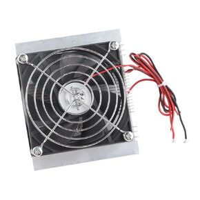 Quick Cooling Thermoelectric Peltier Plate Module Cooling System DIY Kit Suitable for Small Space Cooling (with Cold end Fan)