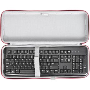 RLSOCO Hard Case for Logitech Signature Slim K950/G413 SE/K845 & for Redragon K556/K565 & for Keychron C2/K10 and More Computer 104 Wireless Keyboard Protective Case Cover (Case Only)