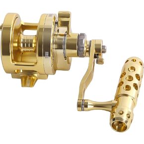 CNC Full Metal Trolling Jigging Reel 20kg 44lbs Lever Drag Deep Sea Ocean Boat Fishing 2 Speed High and Low